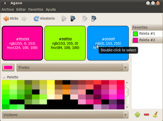 Agave, paletas de color en Linux