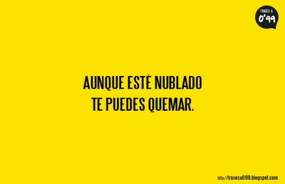 aunque este nublado te puedes quemar