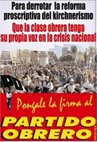 Más que nunca, con los derechos políticos del Partido Obrero.
