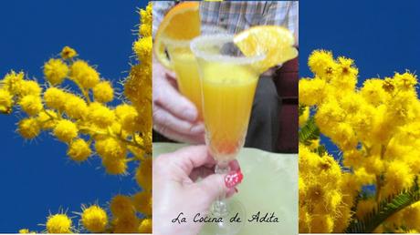 Cóctel mimosa