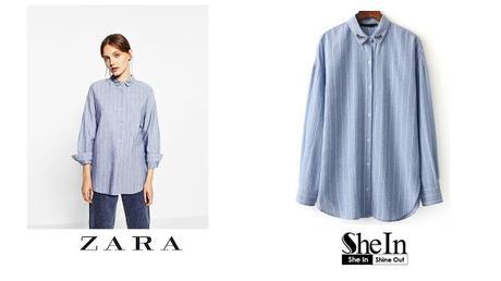Clones de Zara en Shein: Blusas