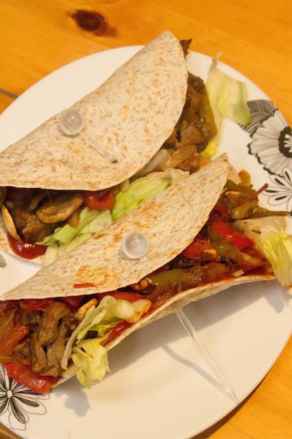 Fajitas de ternera fit