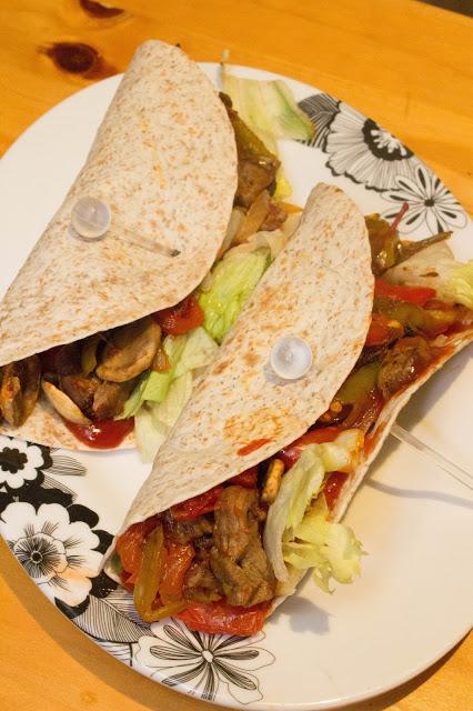 Fajitas de ternera fit