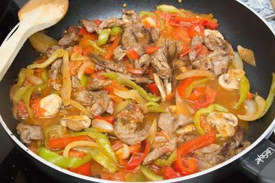Fajitas de ternera fit