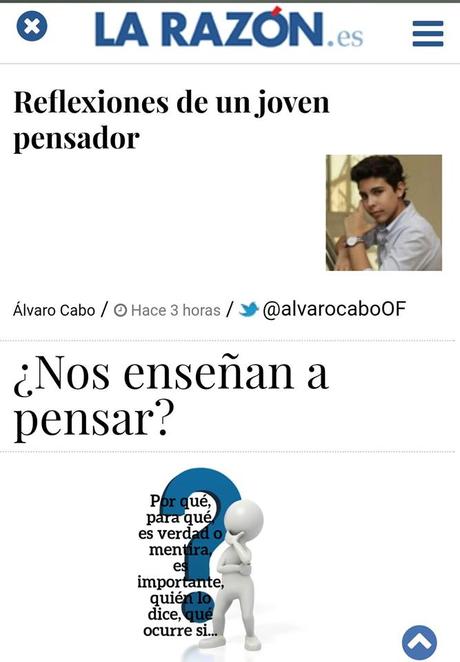 ¿Nos enseñan a pensar?