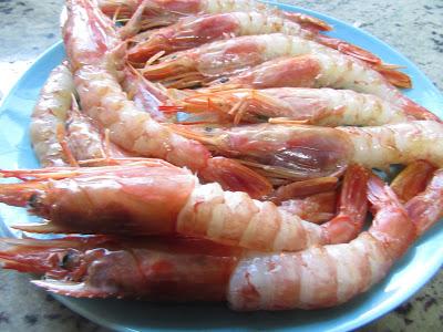 Gambones al horno