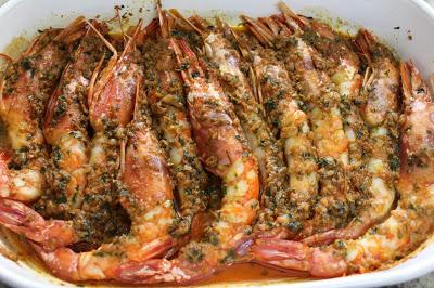 Gambones al horno