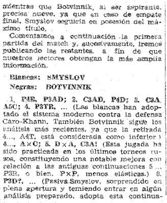 Los Mundiales de Torán - Smyslov vs Botvinnik 1958 (2)