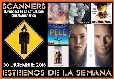 Estrenos de la Semana 30 de Diciembre de 2016 por el Podcast Scanners