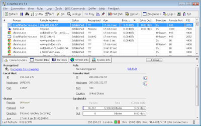 X-NetStat informacion Real en tu PC