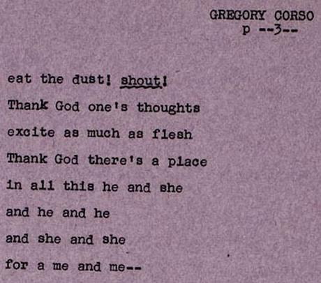 God Is A Masturbator (Gregory Corso, 1964)