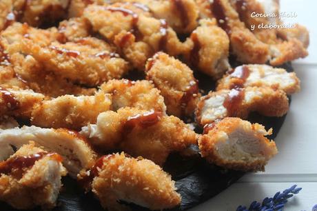 TONKATSU DE POLLO (RECETA JAPONESA)