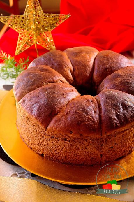 ROSCON DE CHOCOLATE CON CREMA DE TURRÓN