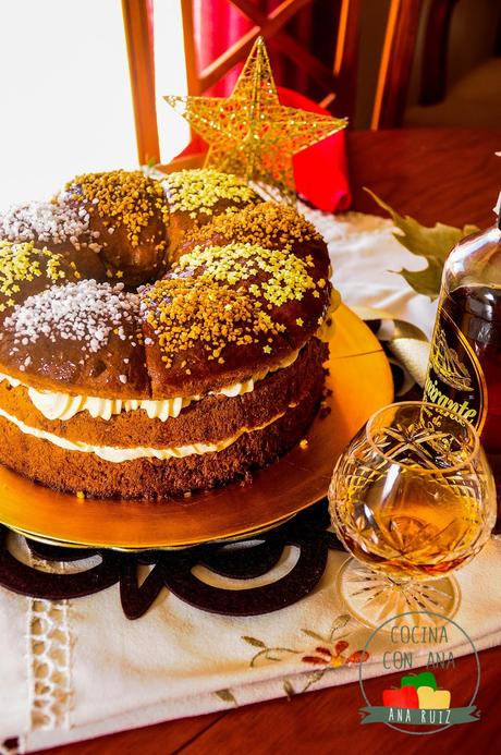 ROSCON DE CHOCOLATE CON CREMA DE TURRÓN