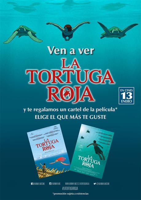 Pósteres de regalo en el estreno español de 'La Tortuga Roja'