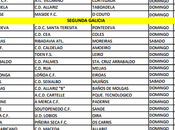 Horarios fútbol ourensano, Enero 2017