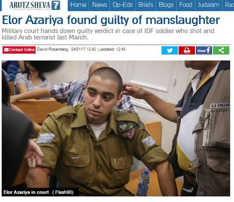 La indudable democracia israelí: Elor Azariya