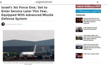 Israel tendrá su propio “Air Force One”.