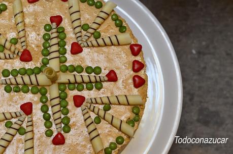 TARTA DE TURRÓN PARA NAVIDAD