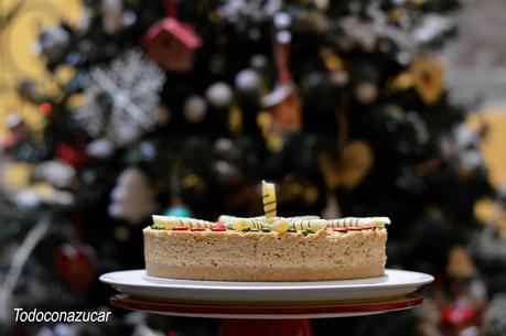 TARTA DE TURRÓN PARA NAVIDAD