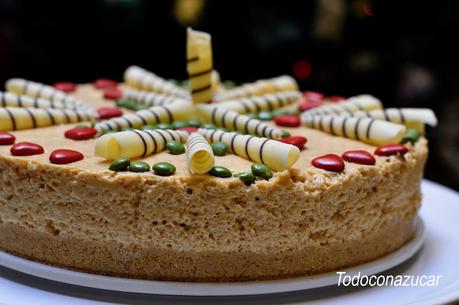 TARTA DE TURRÓN PARA NAVIDAD