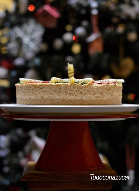 TARTA DE TURRÓN PARA NAVIDAD