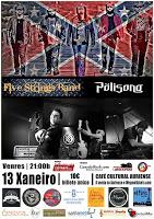 Concierto de Five Strings band y Pölisong en Café Cultural Auriense