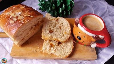 Pan brioche con turrón