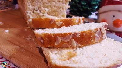 Pan brioche con turrón