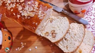Pan brioche con turrón