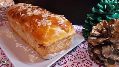 Pan brioche con turrón