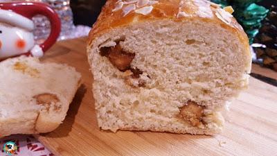 Pan brioche con turrón