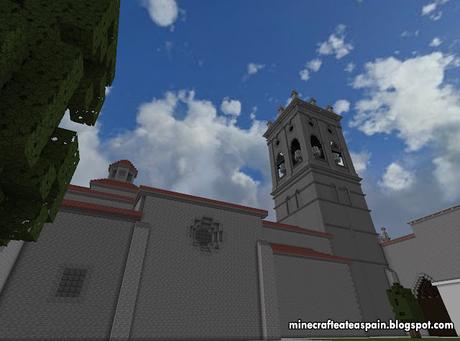 Réplica Minecraft: Hospital del Rey (Facultad de Derecho de la UBU) de Burgos, España.