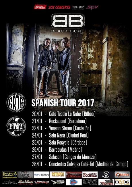 Tour en España de Black Bone, 2017