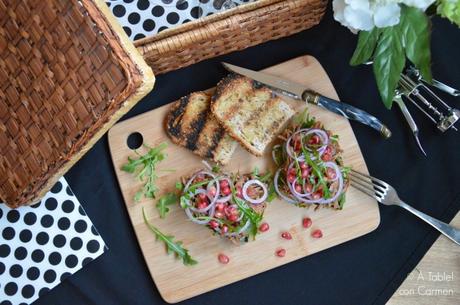 Sandwich de Pulled Beef con Ensalada de Granada