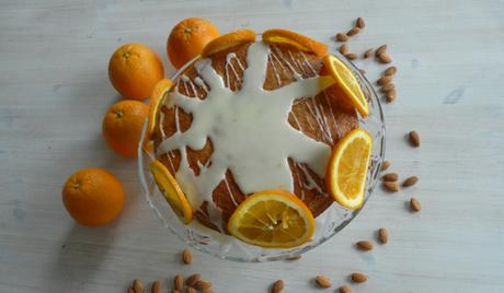 Pastel de almendras y naranjas