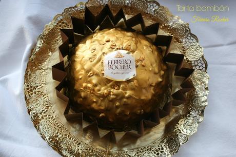 Tarta bombón Ferrero Rocher