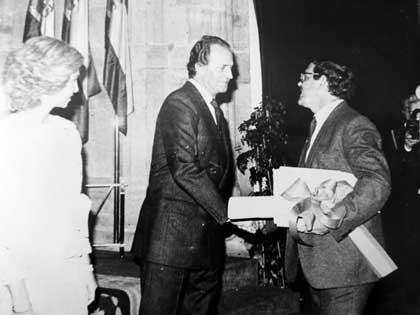 Villa el Salvador, entrega premio Principe de Asturias