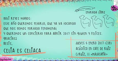 Concierto de Celia es celíaca en Cafe de Ruíz