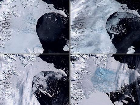 El gigantesco iceberg que está a punto de separarse de la Antártica