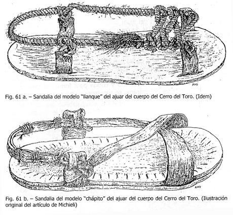 Los calzados que utilizaban los incas hace cinco siglos.