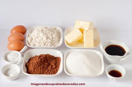 ingredientes para preparar cupcakes  vainilla