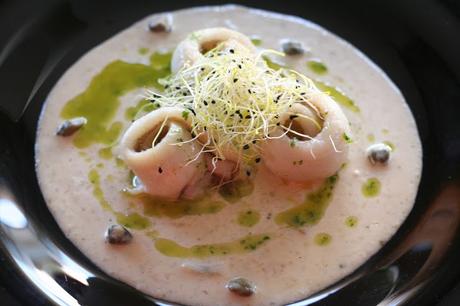 Popietas de Lenguadina con Salsa de Limón, Jengibre y Alcaparras al Aceite de Perejil