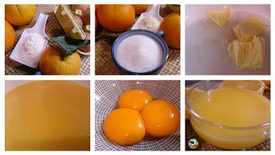 Copa de crema de naranjas