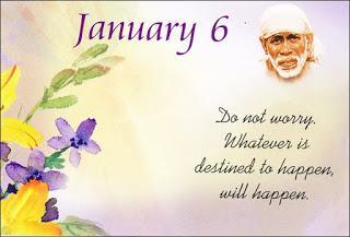 6th Jan 2017 /Leelas of Baba/Message from the teachings of Shri Shirdi Saibaba for today