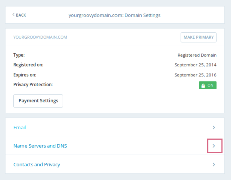 Cambiar servidores de nombres en wordpress