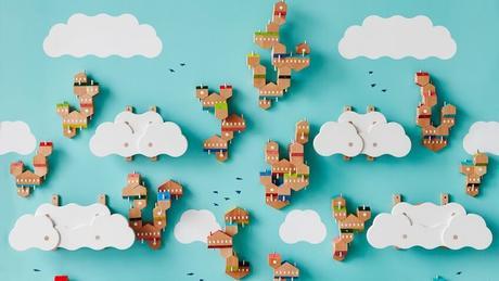 Bloques de madera para que los niñ@s construyan en 3D Bloques de madera para que los niñ@s construyan en 3D