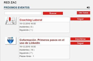 Cómo seguir un Evento en la Red ZAC