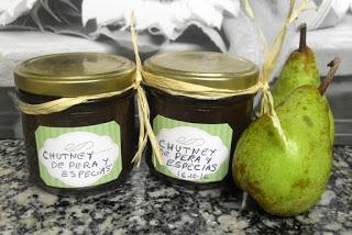 Chutney de peras y especias