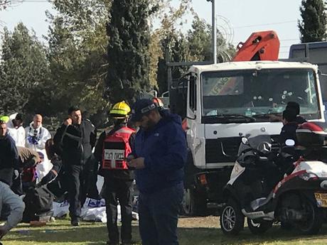 Imágenes  y videos del atentado terrorista de Jerusalem.